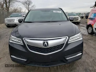 2016 Acura MDX with VIN 5FRYD4H25GB016824, listed as a Copart auction lot 44965175 with 109,308 mi miles and Salvage Title. Bid and sale history available at carsss.com. Image 5.