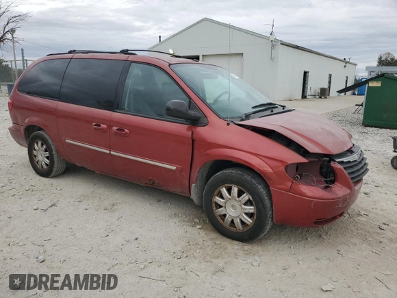 2007 Chrysler Town & Country LWB Touring with VIN 2A4GP54L97R207847, listed as a Copart auction lot 75865934 with 171,110 mi miles and Clean Title. Bid and sale history available at carsss.com. Image 4.