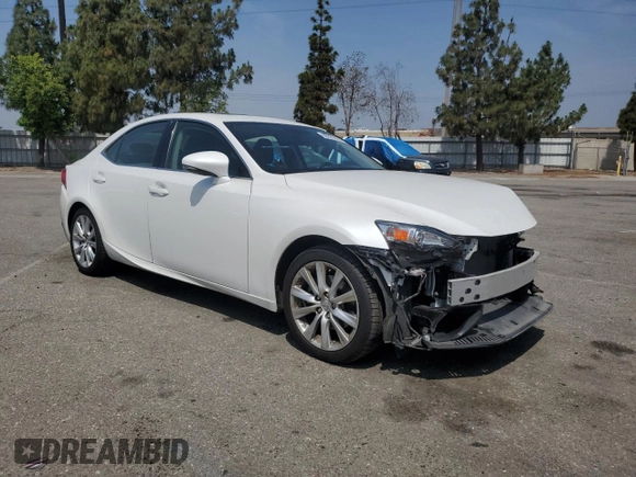 2015 Lexus IS 250 with VIN JTHBF1D29F5082992, listed as a Copart auction lot 60929335 with 34,283 mi miles and Salvage title. Bid and sale history available at DreamBid. Image 4.