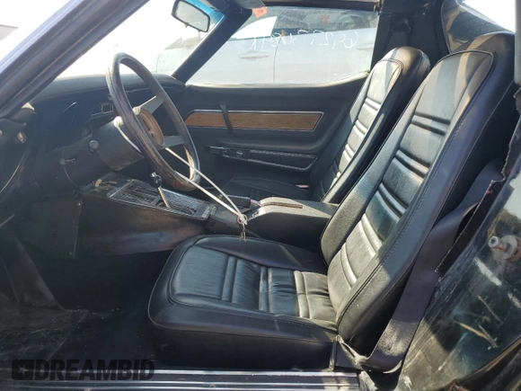 1976 Chevrolet Corvette with VIN 1Z37L6S431663, listed as a Copart auction lot 49045205 with 12,830 mi miles and Clean title. Bid and sale history available at DreamBid. Image 7.