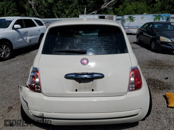 2013 FIAT 500 Pop with VIN 3C3CFFARXDT543669, listed as a Copart auction lot 64360145 with 107,481 mi miles and Salvage title. Bid and sale history available at DreamBid. Image 6.