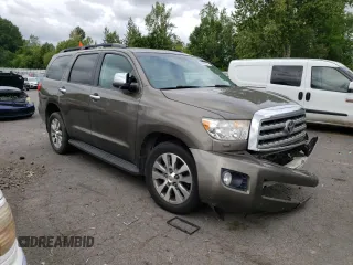 2014 Toyota Sequoia Limited with VIN 5TDJY5G15ES098519, listed as a Copart auction lot 60854144 with 0 mi miles and Salvage Title. Bid and sale history available at carsss.com. Image 4.
