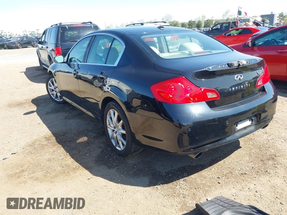 2010 Infiniti G37 x with VIN JN1CV6AR3AM455260, listed as a IAAI auction lot 41846206 with 124,725 mi miles. Bid and sale history available at carsss.com. Image 3.