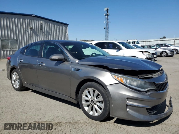 2017 Kia Optima LX with VIN 5XXGT4L38HG139046, listed as a Copart auction lot 57180555 with 105,007 mi miles and Clean title. Bid and sale history available at DreamBid. Image 4.