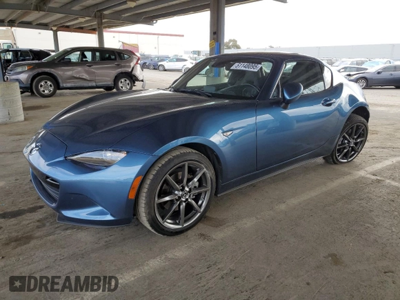 2018 Mazda MX-5 Miata Grand Touring with VIN JM1NDAM78J0203954, listed as a Copart auction lot 51148095 with 36,978 mi miles and Salvage title. Bid and sale history available at DreamBid. Image 1.