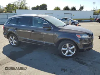 2007 Audi Q7 Premium Plus with VIN WA1EY74L57D065595, listed as a Copart auction lot 62612355 with 155,980 mi miles and Salvage title. Bid and sale history available at DreamBid. Image 4.