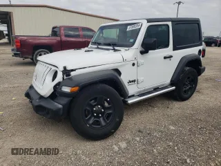2022 Jeep Wrangler Sport S with VIN 1C4GJXAG2NW173555, listed as a Copart auction lot 87008354 with 28,932 mi miles and Salvage title. Bid and sale history available at DreamBid. Image 1.