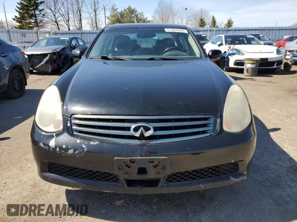 2006 Infiniti G35 z VIN JNKCV51FX6M617002, wystawiony jako Copart lot #51064345 z przebiegiem Nie podano mil oraz Szkody całkowita. Historia ofert i sprzedaży dostępna na DreamBid. Obrazek 5.