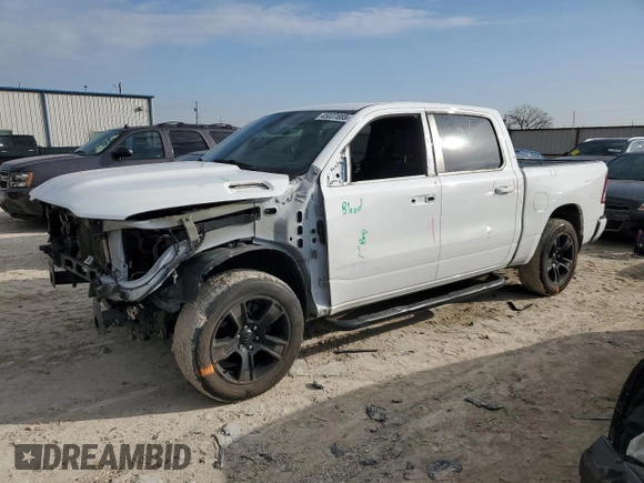 2020 Ram 1500 Big Horn with VIN 1C6SRFFT9LN330916, listed as a Copart auction lot 45037885 with 120,818 mi miles and Salvage Title. Bid and sale history available at carsss.com. Image 1.