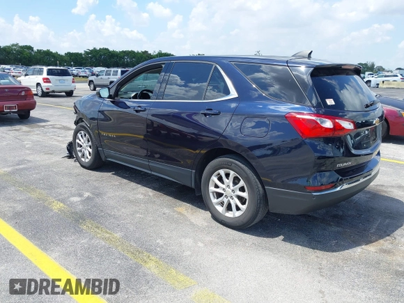 2020 Chevrolet Equinox LT with VIN 3GNAXJEV5LS592266, listed as a IAAI auction lot 41924328 with 61,574 mi miles and . Bid and sale history available at DreamBid. Image 3.