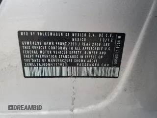 2013 Volkswagen Jetta TDI with VIN 3VWLL7AJ6DM411102, listed as a Copart auction lot 59615725 with 113,215 mi miles and Salvage title. Bid and sale history available at DreamBid. Image 13.