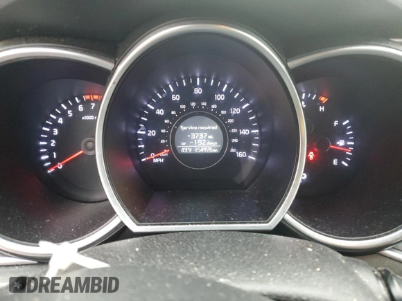 2015 Kia Optima LX with VIN KNAGM4A7XF5535691, listed as a Copart auction lot 52178395 with 154,976 mi miles and Clean Title. Bid and sale history available at carsss.com. Image 9.