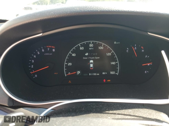 2015 Kia Cadenza Premium with VIN KNALN4D7XF5188175, listed as a Copart auction lot 74464894 with 91,193 mi miles and Salvage Title. Bid and sale history available at carsss.com. Image 9.