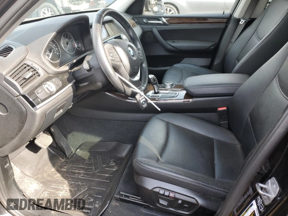 2015 BMW X3 sDrive28i with VIN 5UXWZ7C51F0M82811, listed as a Copart auction lot 49705265 with 65,816 mi miles and Salvage Title. Bid and sale history available at DreamBid. Image 7.