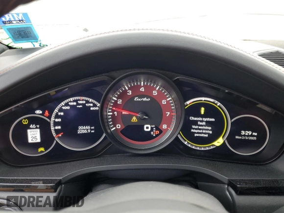 2022 Porsche Cayenne Turbo с VIN WP1AF2AY3NDA44446, выставлен на аукционе Copart как лот 42290675 с пробегом 20 446 миль миль и Списание • Salvage title. История ставок и продаж доступна на DreamBid. Изображение 9.