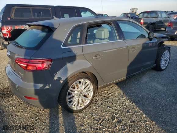 2018 Audi A3 Sportback e-tron Premium Plus with VIN WAUTPBFF4JA064583, listed as a Copart auction lot 74015273 with NaN miles. Bid and sale history available at carsss.com. Image 3.