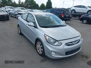 2013 Hyundai Accent GLS with VIN KMHCU4AEXDU338017, listed as a IAAI auction lot 42823757 with 178,213 mi miles and . Bid and sale history available at DreamBid. Image 1.
