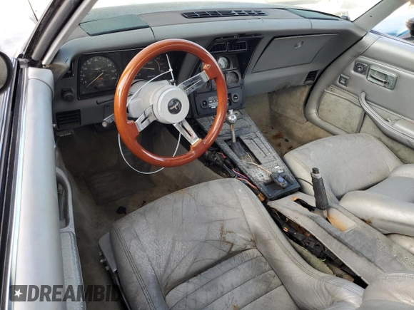 1981 Chevrolet Corvette with VIN 1G1AY8763B5103059, listed as a Copart auction lot 75293044 with 91,784 mi miles and Salvage Title. Bid and sale history available at carsss.com. Image 8.