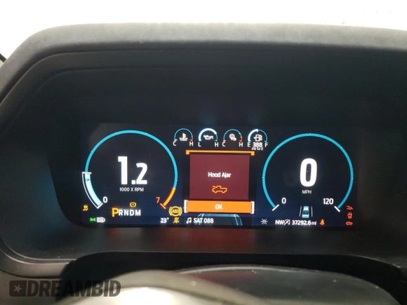 2023 Ford F-150 XL with VIN 1FTEW1E88PFB86418, listed as a Copart auction lot 41494455 with 37,292 mi miles and Salvage title. Bid and sale history available at DreamBid. Image 9.