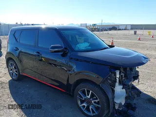 2021 Kia Soul GT-Line with VIN KNDJ63AUXM7776297, listed as a IAAI auction lot 41337165 with 64,333 mi miles and . Bid and sale history available at DreamBid. Image 1.