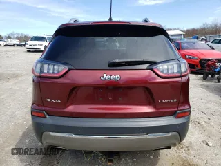 2019 Jeep Cherokee Limited with VIN 1C4PJMDX9KD231050, listed as a Copart auction lot 52769005 with 180,645 mi miles and Salvage Title. Bid and sale history available at carsss.com. Image 6.