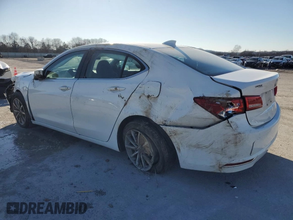 2018 Acura TLX with VIN 19UUB1F39JA002412, listed as a Copart auction lot 41780555 with 140,950 mi miles and Salvage Title. Bid and sale history available at carsss.com. Image 2.