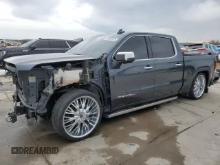 2020 GMC Sierra 1500 Denali with VIN 1GTU9FEL2LZ181079, listed as a Copart auction lot 89091625 with 89,249 mi miles and Salvage Title. Bid and sale history available at DreamBid. Image 1.