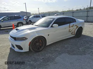 2022 Dodge Charger SRT Hellcat Redeye Widebody Jailbreak with VIN 2C3CDXL95NH101465, listed as a Copart auction lot 49414195 with 23,523 mi miles and Clean Title. Bid and sale history available at carsss.com. Image 1.