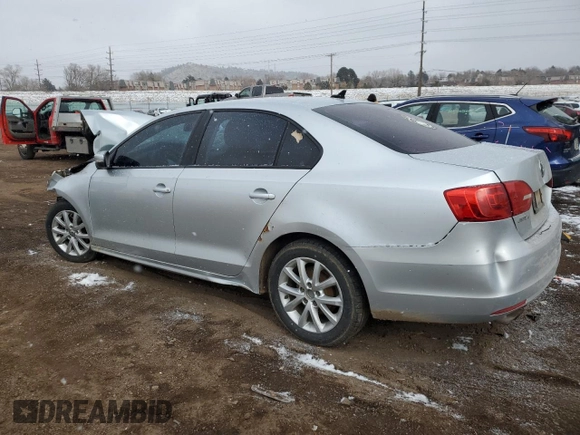 2012 Volkswagen Jetta Sedan SE w/Convenience & Sunroof PZEV with VIN 3VWBP7AJ2CM029633, listed as a Copart auction lot 45041265 with 0 mi miles and Salvage Title. Bid and sale history available at carsss.com. Image 2.