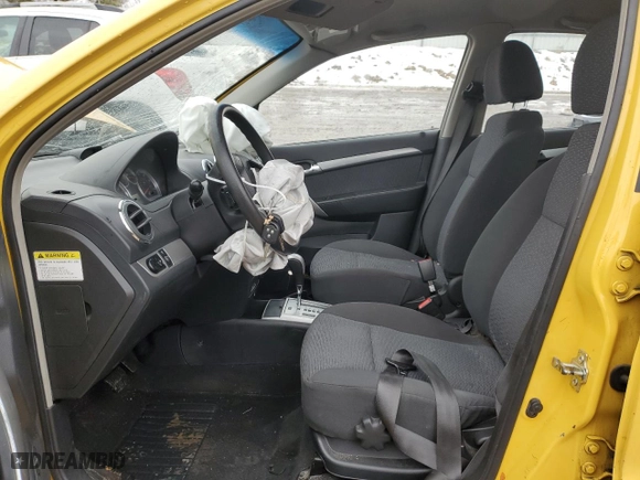 2009 Chevrolet Aveo LT w/2LT with VIN KL1TG56E09B381995, listed as a Copart auction lot 43144895 with 129,607 mi miles and Clean Title. Bid and sale history available at carsss.com. Image 7.