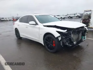 2015 Infiniti Q50 Premium with VIN JN1BV7AR1FM393866, listed as a IAAI auction lot 41807059 with 79,300 mi miles. Bid and sale history available at carsss.com. Image 1.