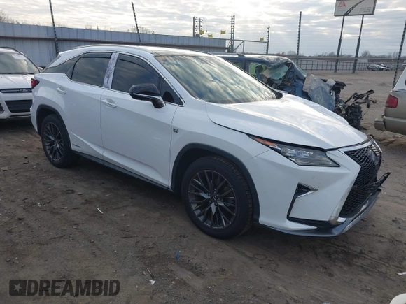 2017 Lexus RX with VIN 2T2BGMCA1HC015345, listed as a IAAI auction lot 41128730 with 93,337 mi miles. Bid and sale history available at carsss.com. Image 1.