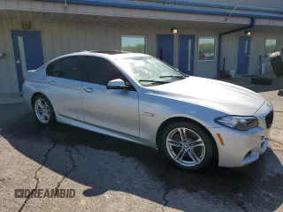 2014 BMW 5 Series 528i with VIN WBA5A5C54ED509285, listed as a Copart auction lot 52080765 with 104,802 mi miles and Salvage Title. Bid and sale history available at carsss.com. Image 4.