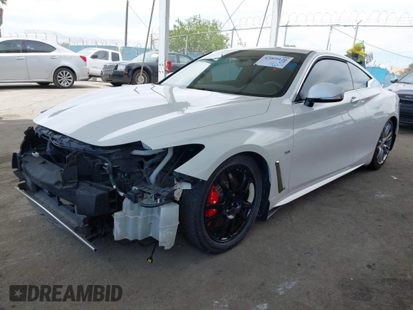2017 Infiniti Q60 Premium with VIN JN1EV7EK8HM360988, listed as a IAAI auction lot 42009120 with 112,384 mi miles and . Bid and sale history available at DreamBid. Image 2.