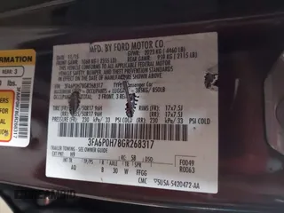 2016 Ford Fusion SE с VIN 3FA6P0H78GR268317, выставлен на аукционе IAAI как лот 41590733 с пробегом 61 889 миль миль и . История ставок и продаж доступна на DreamBid. Изображение 9.