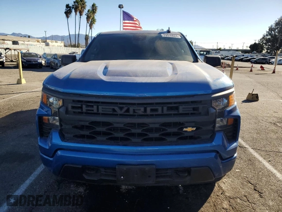 2022 Chevrolet Silverado 1500 Custom with VIN 3GCPABEK8NG556562, listed as a Copart auction lot 79316624 with 59,196 mi miles and Salvage Title. Bid and sale history available at DreamBid. Image 5.