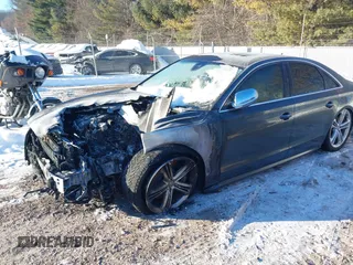 2014 Audi S8 with VIN WAUD2AFD1EN003508, listed as a IAAI auction lot 41568795 with 1 mi miles. Bid and sale history available at carsss.com. Image 2.