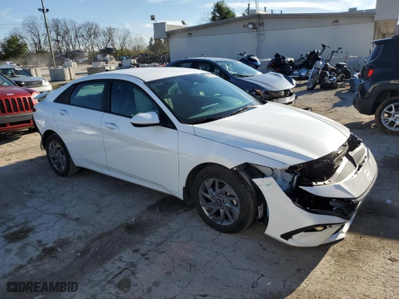 2024 Hyundai Elantra SEL with VIN KMHLM4DG0RU755764, listed as a Copart auction lot 82397224 with 13,349 mi miles and Salvage Title. Bid and sale history available at carsss.com. Image 4.