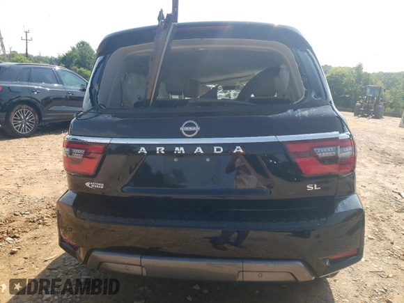 2021 Nissan Armada SL with VIN JN8AY2BB6M9790174, listed as a Copart auction lot 65560834 with Not Provided miles and Salvage Title. Bid and sale history available at carsss.com. Image 6.