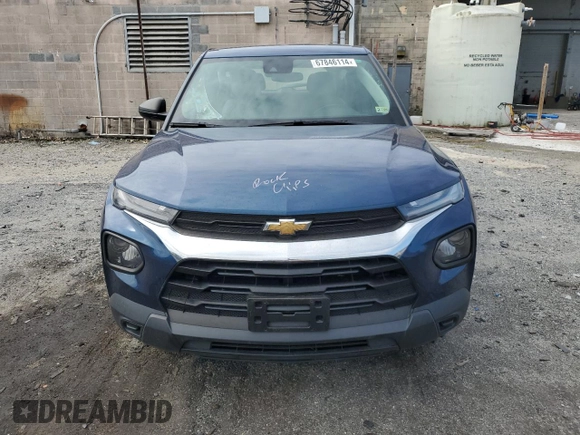 2021 Chevrolet TrailBlazer LS with VIN KL79MMS21MB145590, listed as a Copart auction lot 67846114 with 46,252 mi miles and Salvage Title. Bid and sale history available at DreamBid. Image 5.