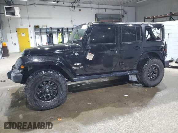 2018 Jeep Wrangler JK Unlimited Sahara with VIN 1C4BJWEG2JL869892, listed as a Copart auction lot 74474184 with 82,098 mi miles and Salvage Title. Bid and sale history available at carsss.com. Image 1.