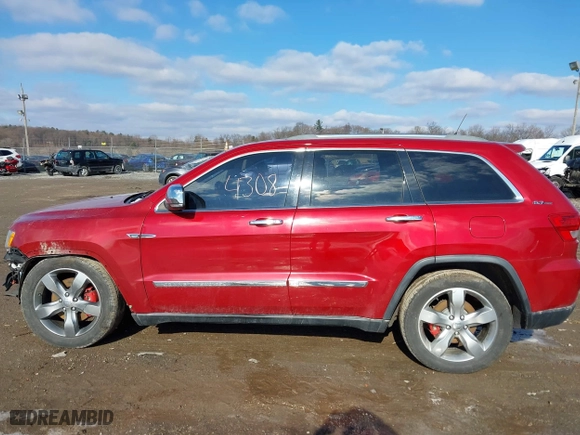2011 Jeep Grand Cherokee Overland with VIN 1J4RR6GT9BC560482, listed as a IAAI auction lot 41544308 with 111,029 mi miles. Bid and sale history available at carsss.com. Image 14.