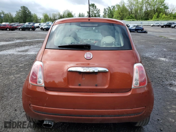 2013 FIAT 500 Pop with VIN 3C3CFFAR2DT649212, listed as a Copart auction lot 57527625 with 156,251 mi miles and Salvage title. Bid and sale history available at DreamBid. Image 6.