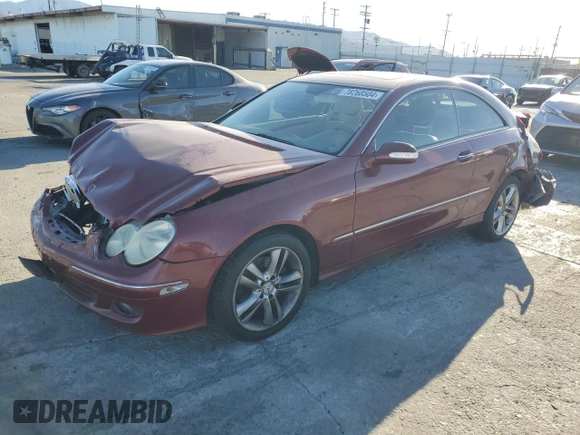 2007 Mercedes-Benz CLK 350 with VIN WDBTJ56H37F213910, listed as a Copart auction lot 78268504 with 109,569 mi miles and Salvage Title. Bid and sale history available at DreamBid. Image 1.