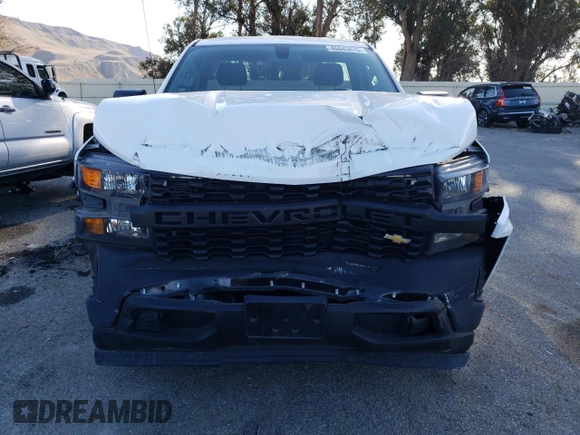 2020 Chevrolet Silverado 1500 Work Truck with VIN 3GCNWAEF9LG304824, listed as a Copart auction lot 46043875 with 21,479 mi miles and Salvage Title. Bid and sale history available at carsss.com. Image 5.