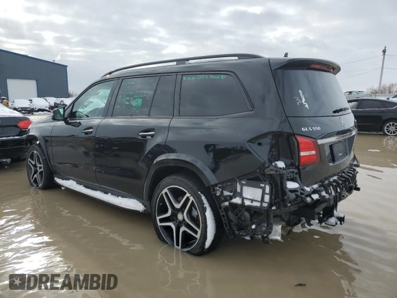 2017 Mercedes-Benz GLS with VIN 4JGDF7DE3HA899243, listed as a Copart auction lot 46994633 with 61,894 mi miles. Bid and sale history available at carsss.com. Image 2.