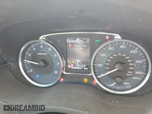 2016 Subaru Crosstrek Limited with VIN JF2GPALC5GH263703, listed as a Copart auction lot 62412725 with 98,887 mi miles and Salvage title. Bid and sale history available at DreamBid. Image 9.