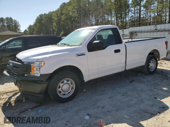 2020 Ford F-150 XL with VIN 1FTMF1CB7LKE33505, listed as a Copart auction lot 48828665 with 100,996 mi miles and Salvage Title. Bid and sale history available at carsss.com. Image 1.
