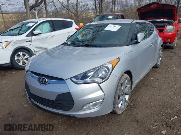2017 Hyundai Veloster with VIN KMHTC6AD6HU310694, listed as a IAAI auction lot 41734446 with 99,432 mi miles. Bid and sale history available at carsss.com. Image 17.
