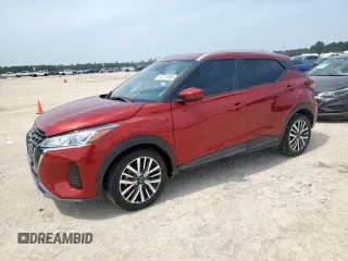 2023 Nissan Kicks SV with VIN 3N1CP5CV2PL561376, listed as a Copart auction lot 62774185 with 18,836 mi miles and Salvage title. Bid and sale history available at DreamBid. Image 1.